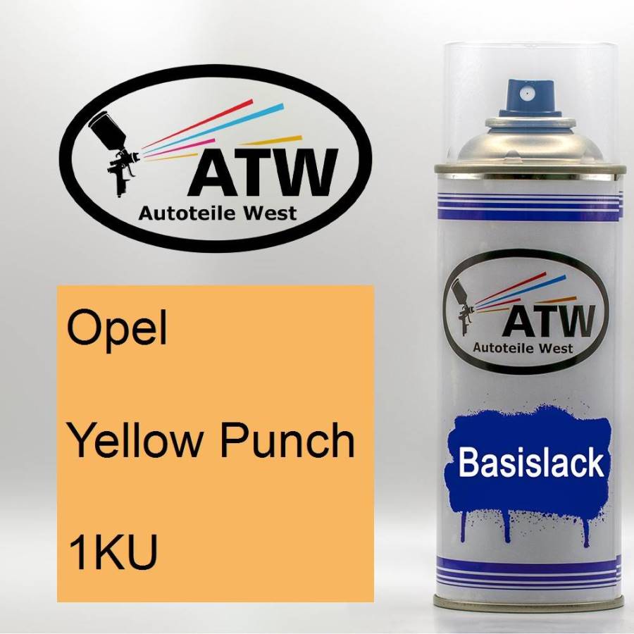 Opel, Yellow Punch, 1KU: 400ml Sprühdose, von ATW Autoteile West.